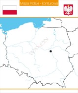 Nakładka magnetyczna 100 % - Mapa Polski stolica